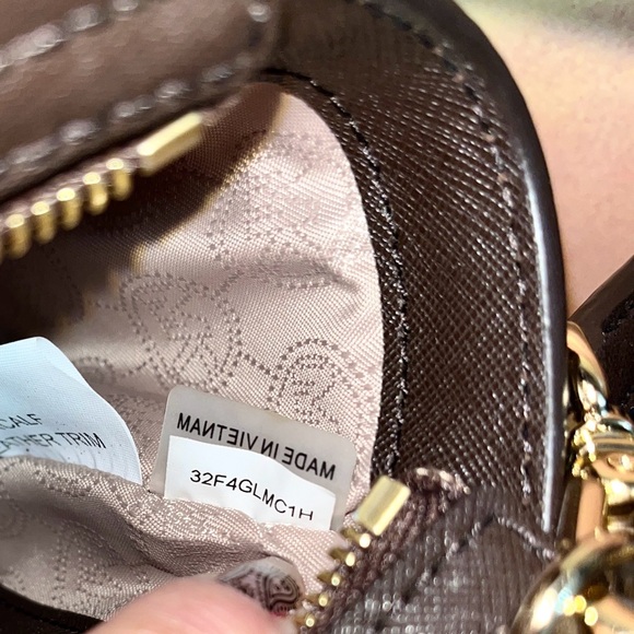 MICHAEL KORS RARE Selma Leopard Hair Calf & Brown Leather Mini Crossbody w/COA - Picture 6 of 7